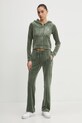 Juicy Couture pantaloni de trening JCAPW045 verde SS25