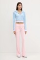 Juicy Couture melegítőnadrág JCSEBJ001 rózsaszín SS25