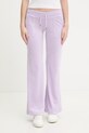 Odzież Juicy Couture spodnie dresowe damskie LAYLA POCKET LR JCSEBJ001 fioletowy