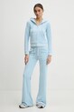 Juicy Couture pantaloni de trening JCSEBJ001 albastru SS25