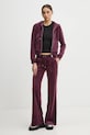 Juicy Couture pantaloni de trening JCSEBJ001EU burgundia SS25