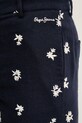 Pepe Jeans spodnie z domieszką lnu GENOVEVA granatowy PL211802