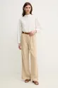 Pepe Jeans pantaloni GOA PL211834 beige SS25