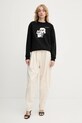 Pinko pantaloni 105139.A2L8 bej SS25
