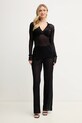 Παντελόνι Pinko 105150.A2LS μαύρο SS25