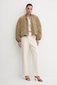 Хлопковые брюки Pinko REIMAGINE by Patrick Mcdowell 105071.A2JP бежевый SS25