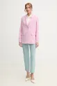 Weekend Max Mara spodnie 2515131031600 turkusowy SS25