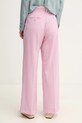 Odzież Weekend Max Mara spodnie wełniane 2515131041600 różowy