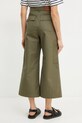 Odzież Weekend Max Mara spodnie bawełniane 2515131081600 zielony