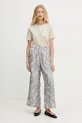 Weekend Max Mara pantaloni in seta 2515131091600 blu SS25