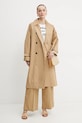 Weekend Max Mara pantaloni de bumbac 2515131121600 bej SS25