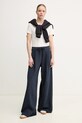 Weekend Max Mara pantaloni 2515781011600 bleumarin SS25