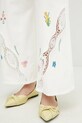 Бавовняні штани Weekend Max Mara 2515131022600 бежевий