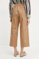 Odzież Weekend Max Mara spodnie bawełniane 2515131092600 beżowy