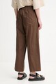 Odzież Weekend Max Mara spodnie bawełniane 2515131092600 brązowy