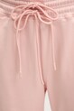 Βαμβακερό παντελόνι adidas by Stella McCartney ροζ JJ0103
