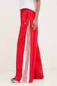 adidas Originals pantaloni de trening WOVEN TP rosu JX9205