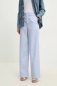 Moschino Jeans spodnie bawełniane bawełna niebieski 0328.3725