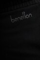 United Colors of Benetton pantaloni de trening din bumbac negru 3UNIDF01A