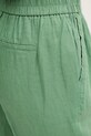 United Colors of Benetton spodnie lniane zielony 4AGH558X5