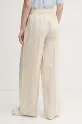 Odzież United Colors of Benetton spodnie lniane 4AGHDF08K beżowy