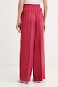 Ρούχα United Colors of Benetton Παντελόνι γυναικείο λινό 4AGHDF08K κόκκινο
