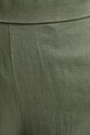 United Colors of Benetton spodnie lniane zielony 4AGHDF08K