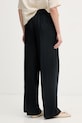 Odjeća United Colors of Benetton hlače ženske od lana 4AGHDF08K crna