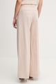 Odzież United Colors of Benetton spodnie z domieszką lnu 49KBDF091 beżowy