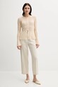 Льняные брюки United Colors of Benetton 4AGHDF06R бежевый SS25