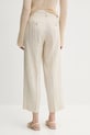 Odzież United Colors of Benetton spodnie lniane 4AGHDF06R beżowy