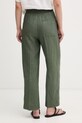Odjeća United Colors of Benetton hlače za žene od lana 4AGHDF08J zelena