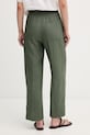 Дрехи United Colors of Benetton панталон дамски от лен 4AGHDF08J зелен
