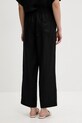 Îmbrăcăminte United Colors of Benetton pantaloni din in 4AGHDF08J negru