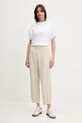 United Colors of Benetton pantaloni din in 4AGHDF08L bej SS25