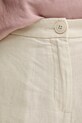 United Colors of Benetton spodnie lniane beżowy 4AGHDF08M