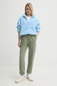 Spodnji del trenirke American Vintage IZU05BE25 zelena SS25