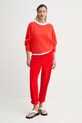 Брюки American Vintage PADO137E25 красный SS25