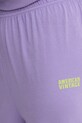 American Vintage pantaloni de trening violet PYM05AE25