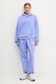 Спортен панталон The North Face Essential Relaxed NF0A8C1G0YI1 виолетов SS25