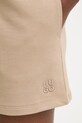 HUGO sportske kratke hlače za žene od pamuka bež 50536943