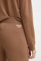 Liu Jo pantaloni de trening de lână maro TA5079.MS026