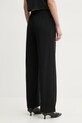 Îmbrăcăminte ZADIG&VOLTAIRE pantaloni de trening cu amestec de in JWSP00010.11 negru