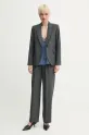 Брюки с примесью шерсти ZADIG&VOLTAIRE WWPA01845.30 серый SS25