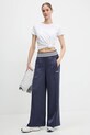 Спортивные штаны adidas Originals Wide Trackpant JC7758 тёмно-синий SS25