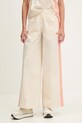 adidas Originals spodnie Wideleg Pant wzorzyste beżowy KC0675