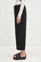 Y-3 trousers Washed Twill Pant JD3517 black SS25