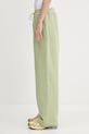 Y-3 spodnie dresowe French Terry Wide Leg Pant JM7841 zielony SS25