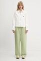 Παντελόνι φόρμας Y-3 French Terry Wide Leg Pant JM7841 πράσινο