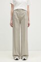 Coperni pantaloni Wide Leg Tailored drept bej COPP90F3004